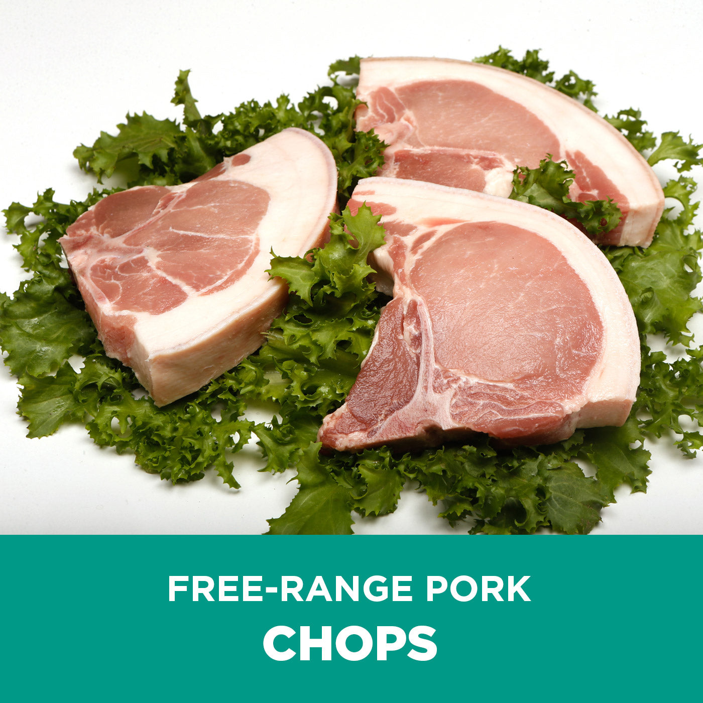 Individual free-range pork cuts