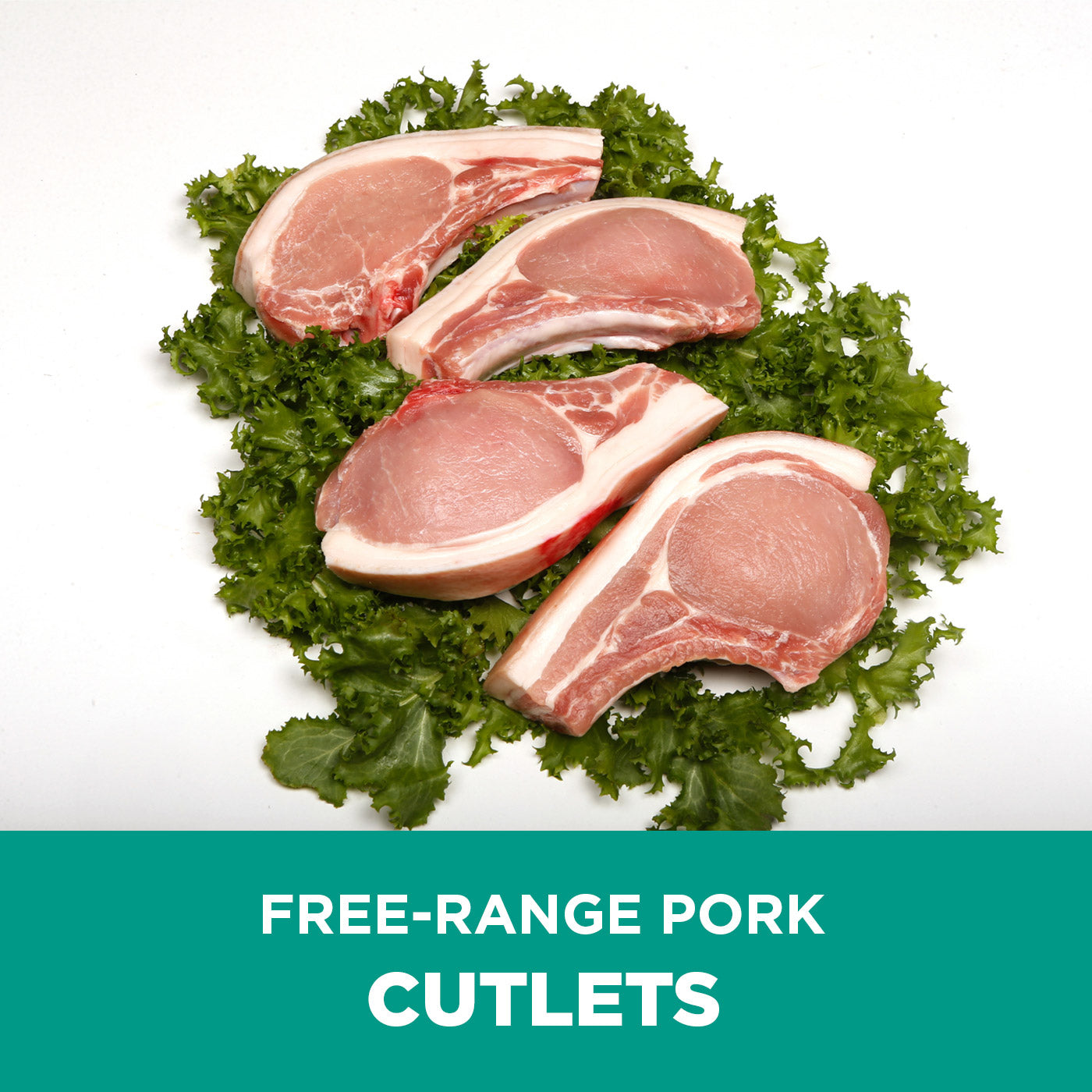 Individual free-range pork cuts